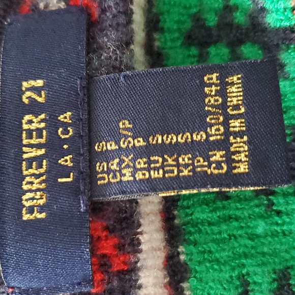 Forever 21 Christmas Ugly Sweater Snow Cool Multi-color Size Small - Picture 7 of 8